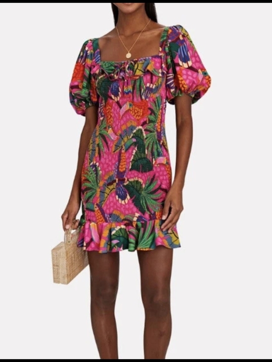 FARM Rio Dresses & Skirts - FARM Rio Painted Toucans Mini Dress